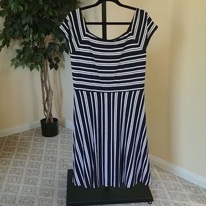 LOFT Plus Striped Dress